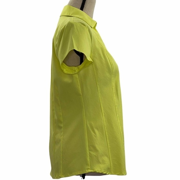 STYLE & Co Green Short Sleeve Button Down Shirt - Picture 4 of 10